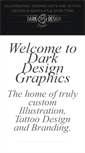 Mobile Screenshot of darkdesigngraphics.co.uk